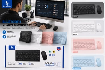 Bluetooth Klavye-mouse Seti