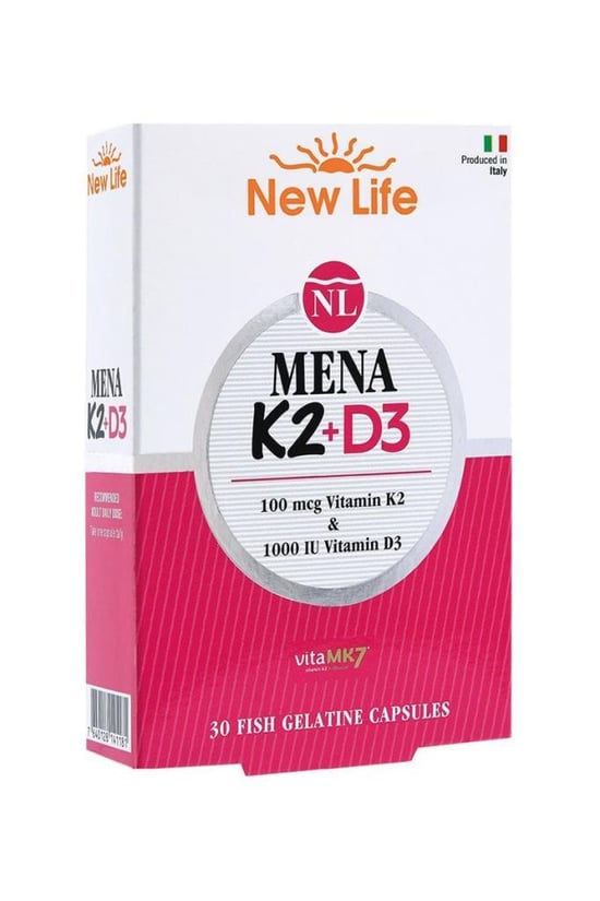 New Life Mena K2+d3 30 Kapsül