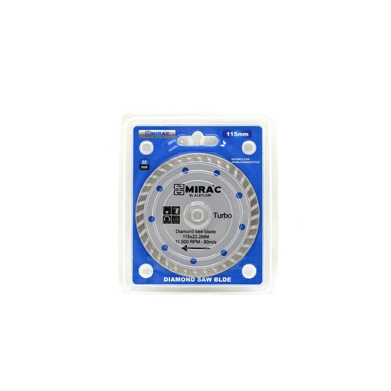 Mirac Or-tac ( 115mm X 22.2mm ) ( Mermer ) Kesici Disk İnce Hassas & Turbo Kesici & Ceramic ( Spral Taşı )