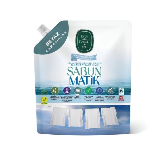 Eyüp Sabri Tuncer Sabun Matik Doğal Zeytinyağı İçerikli Çamaşır Yıkama Sıvı Jel Deterjan