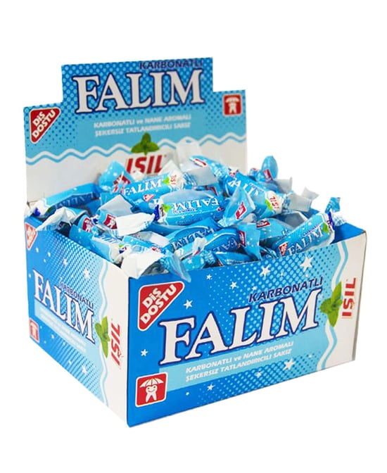 Falım Sakız 100'lü Paket İşıl Karbonatlı & Nane Aromalı