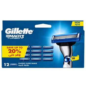 Gillette Mach 3 Turbo Yedek Bıçak 12'li