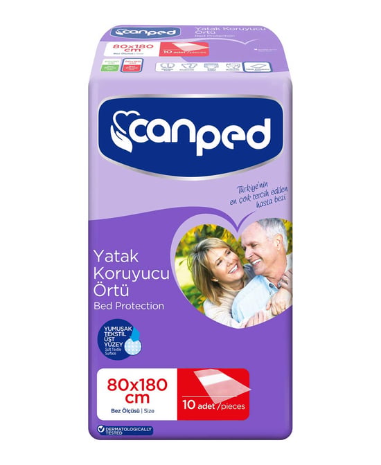 Canped Yatak Koruyucu Örtü 80x180 Cm 10'lu Paket