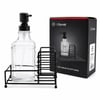 Barotti Dmr-9779 ( Cam Şişe & 500ml ) ( Siyah Metal Stand & Siyah Pompa ) Sıvı Sabunluk Seti