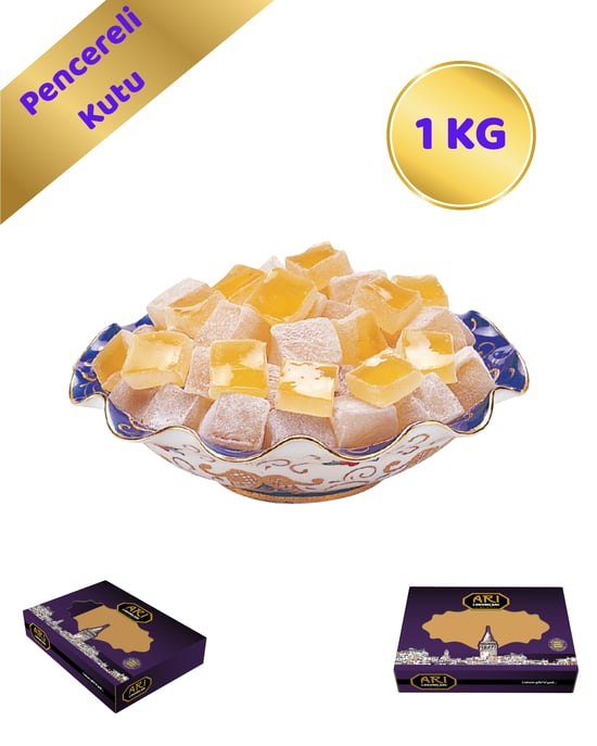 Arı Lokumları Sade Lokum - 1 Kg [pencereli Kutu]