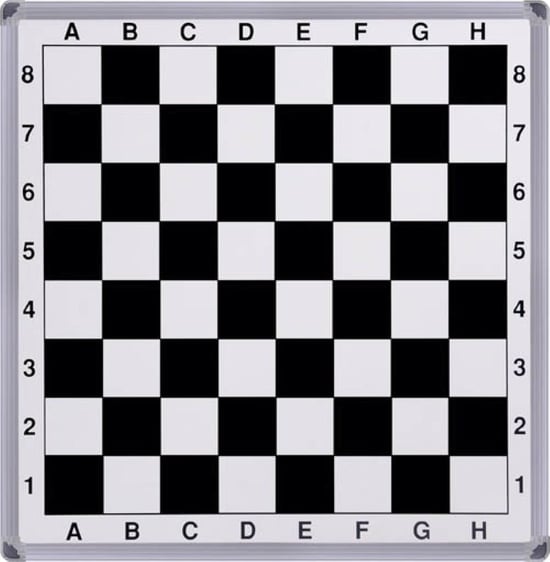 Duvara Monte Manyetik Satranç Tahtası 70x90cm