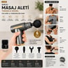 Kml Kl-118 (şarjlı) Masaj Aleti (tabanca Model) (top & Y Şekil & Kalem Uç) (6 Seviye Titreşim) (kas Masajı)