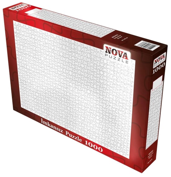 Nova Puzzle 1000 Parça Beyaz İmkansız Puzzle - Fantastik Kesim - Profesyonellere Özel