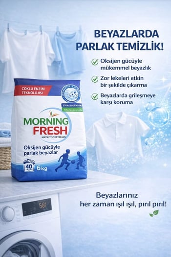 Morning fresh toz matik  6 kğ  ( beyazlara özel )