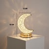 Buffer® Hilal Ay Model Kristal Led Masa Lambası – Dokunmatik, 3 Renk İşık Modlu, Şarjlı Mini Dekorat