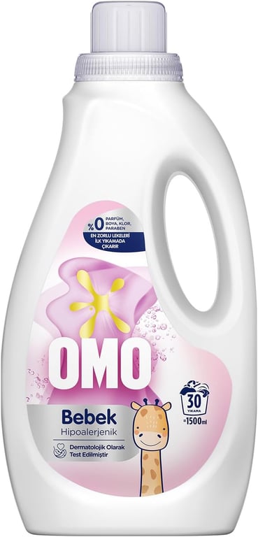Omo Sıvı Deterjanı Baby Parfümsüz 30 Yıkama 1500 Ml