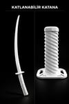 Katana 3d Plastik 77cm Beyaz Kılıç