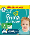 Prima Aktif Süper Paket 7 Numara Xx Large 30'lu Bebek Bezi