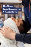 Kuaförler için Yüksek Emici A Kalite Baş Havlusu 90x50 Cm Bordo