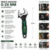 Bosch-1 600 A03 9hn ( 527 ) ( 6" & 150mm ) İngiliz Anahtar & Kurbağacık Seti
