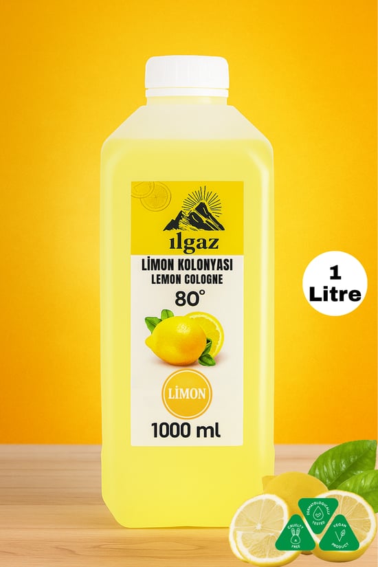 Ilgaz Limon Kolonyası 80 Derece Bidon Kolonya 1000 ml