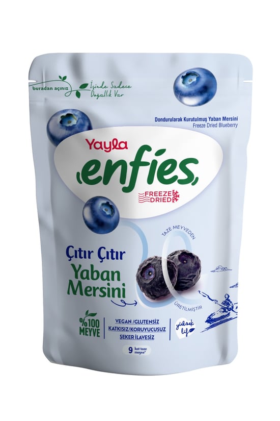 Yayla Enfies Freeze Dried Dondurularak Kurutulmuş Yaban Mersini 15gr