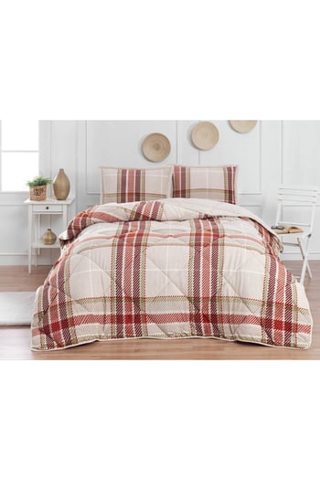 Merinos Comforter Çift Kişilik Yorgan Seti- Anna Yeşil