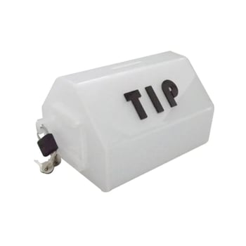 Beyaz Tipbox Bahşiş Kutusu 15x10xh11cm