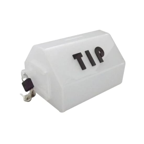 Beyaz Tipbox Bahşiş Kutusu 15x10xh11cm