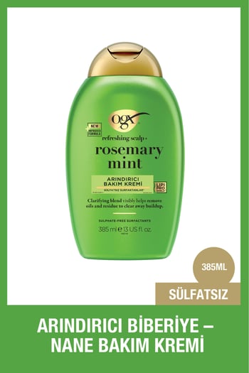 Ogx Biberiye & Nane Arındırıcı Sülfatsız Saç Bakım Kremi 385 Ml
