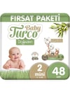Baby Turco Doğadan 2 Numara Mini 48'li Bebek Bezi