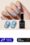 Misyul Uv Led Kalıcı Oje Nail Art 15 Ml Blue Elf Cat Eye Ec03
