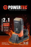 Powertec Tr-700 2'si 1 Arada 4 Taraklı Dijital Ekranlı 9000 Rpm Günlük Sakal ve Saç Tıraş Makinesi