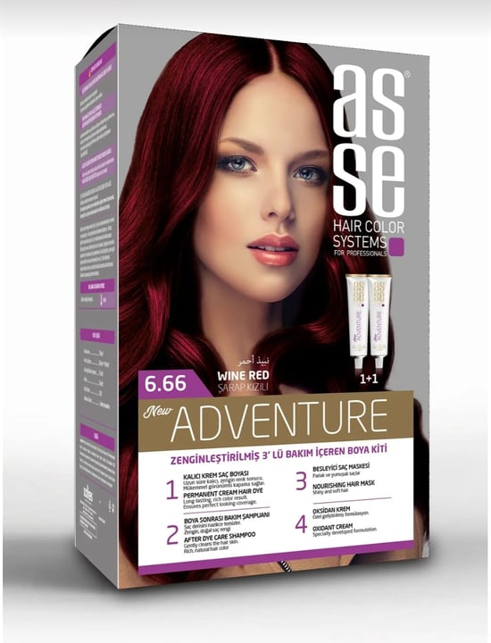 Asse Saç Boyası 6,66 Şarap Kızılı