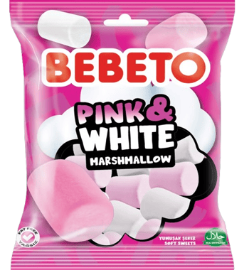 Bebeto Marshmallow Pink&white 60 Gr