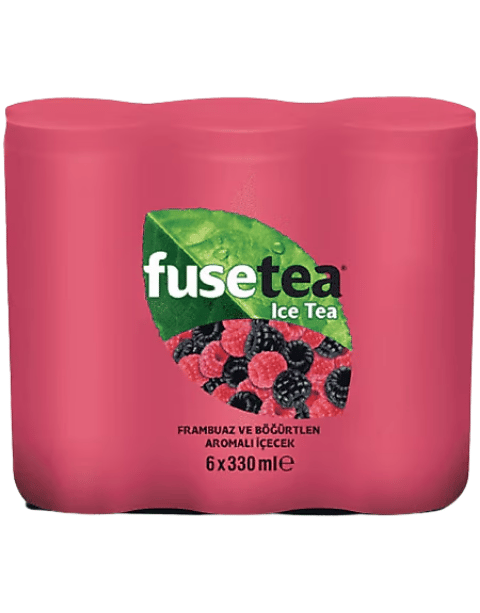 Fuse Tea Frambuazlı Böğürtlenli Soğuk Çay 6* 330 ML