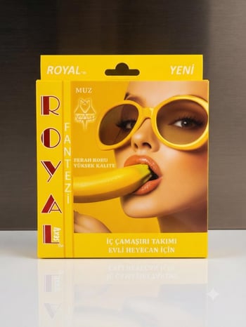 Trideon G&e Concept Royal Yenilebilir Fantazi İç Çamaşırı Takımı - Muz Aromalı Özel Tasarım