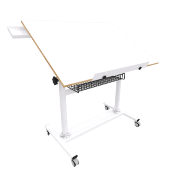 Tekerlekli Profesyonel Çizim Masası 70x100cm