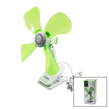 Kiwi Kfan-7604 (2in1= Mandallı & Masa Üstü ) Vantilatör (180° Akrobat) ( 9w & Çap: 32cm ) (4-renkli Plastik Kanat & Gövde) Fan