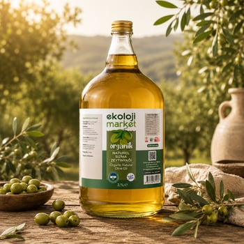 Organik Naturel Sızma Soğuk Sıkım Zeytinyağı 3,1 Lt