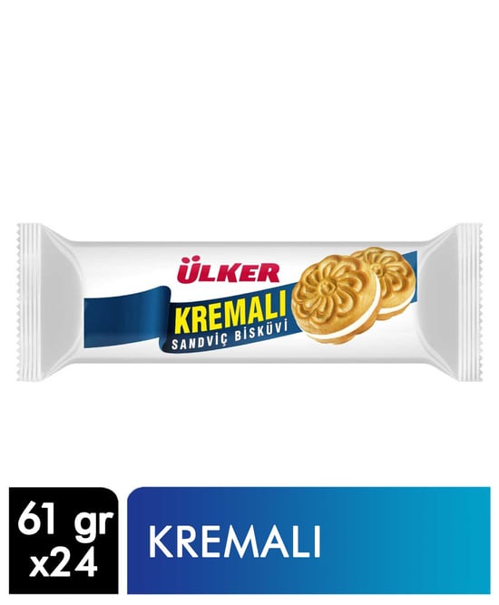 Ülker Sandviç Büskivi 61 Gr X 24'lü Koli Kremalı