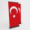 Türk Bayrağı Baskılı Pro Roll Up Banner 100x200cm