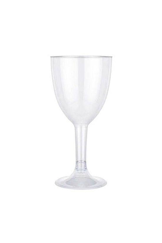 Roll-Up Plastik Şeffaf Ayaklı Kadeh 150cc 6 Adet