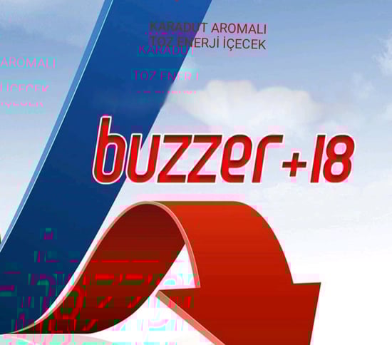 Buzzer +18 Karadut Aromalı Toz Enerji İçecek 24lü
