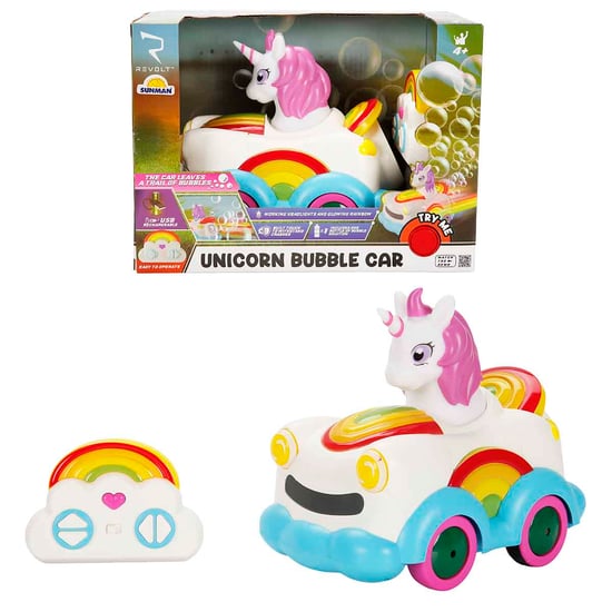 Baloncuk Çıkartan Uzaktan Kumandalı Unicorn Araba 3.7v.usb
