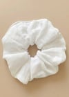 Muslin Scrunchie Toka Beyaz