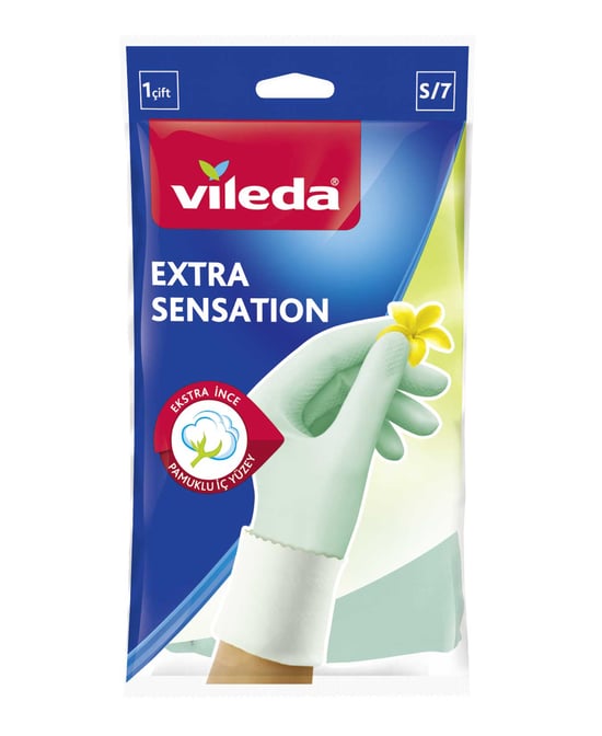 Vileda Extra Sensation Temizlik Eldiveni Küçük