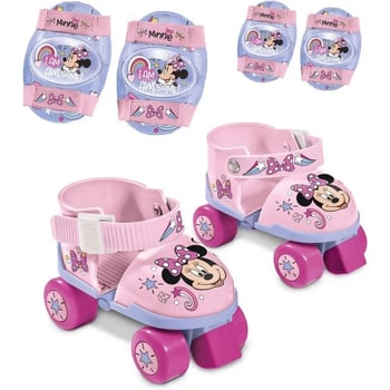 Minnie Çantalı Koruyucu Ekipmanlı Paten Set