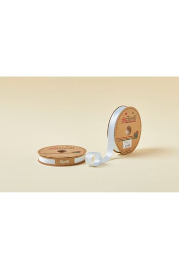 Biye Saten Katlı 003 Açık Mavi 2 Cm 25 Metre %100 Polyester