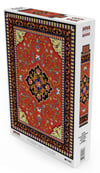 Nova Puzzle 1000 Parça Kırmızı Antik Halı Desenli Puzzle