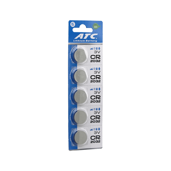 Atc Lithium Battery Cr-2032 ( Para Pil ) ( Lityum ) ( 3v ) ( 5li Kart )