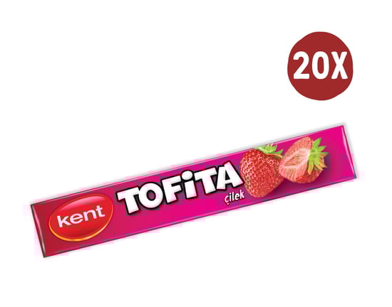Tofita Çilek 47gr Şekerleme 20'lİ Paket