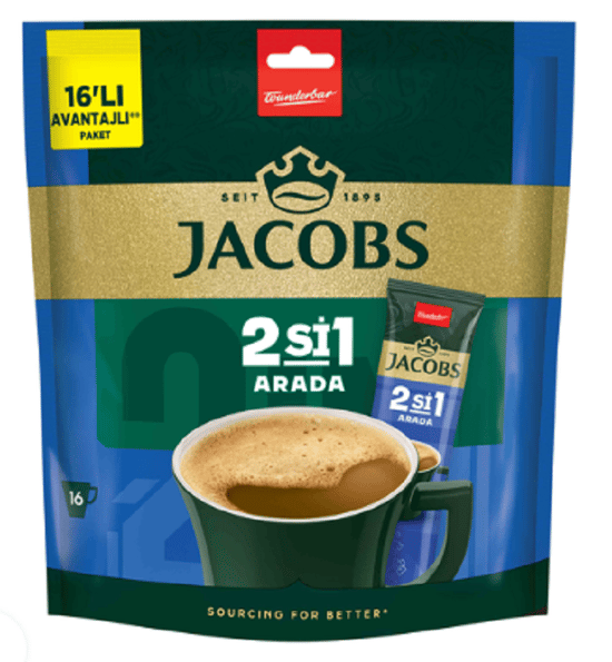 Jacobs 2 si 1 Arada 10,5 gr 16 lı Paket 168 Gr