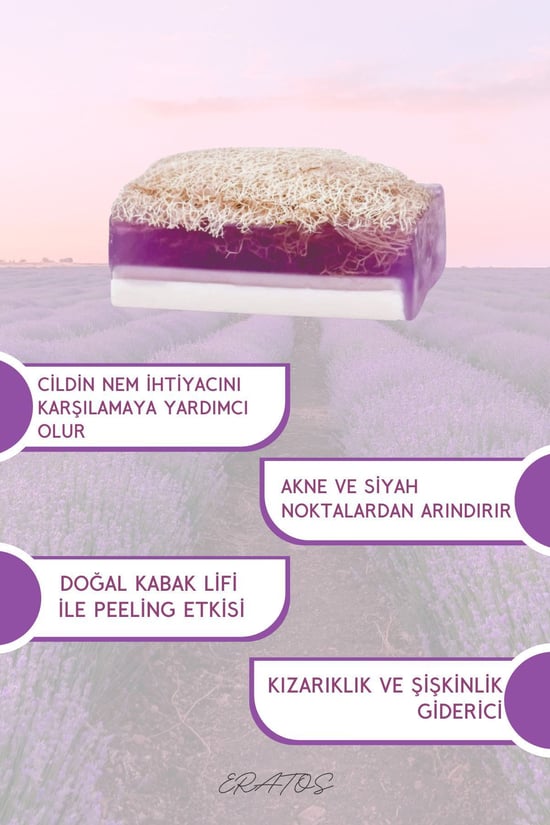 Eratos Lavanta Özlü Kabak Lifli Peeling Sabunu