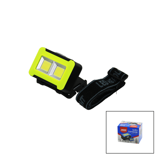 Zmax Energy Max-3148 (pilli) (3w Cob Led) Kafa Lambası Fener (3-kademe Işık Ayarı & Flaşör ) (4.5v) (150lümen)